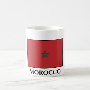 Marocko Flagga Kaffemugg