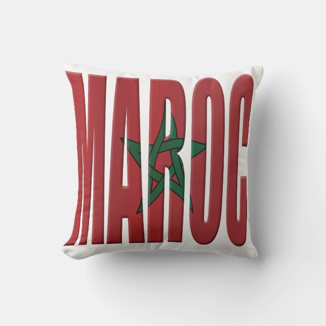 Marocko flagga kudde (Framsida)