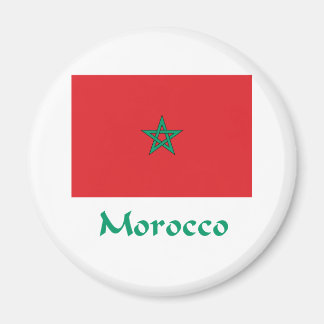 Marocko Flagga Magnet