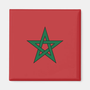 Marocko Flagga Magnet