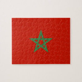 Marocko flagga pussel