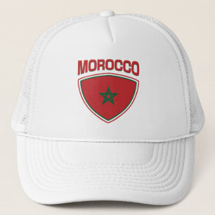 Marocko Flagga Shield Keps