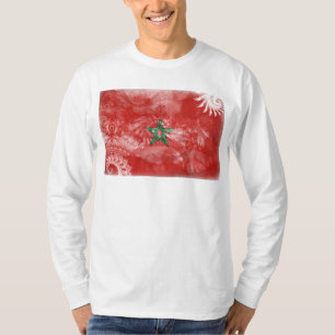 Marocko flagga t shirt