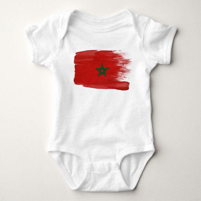 Marocko flagga t shirt (Framsida)