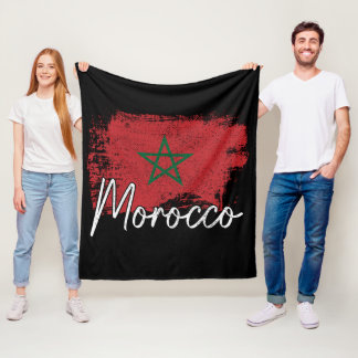 Marocko fotboll älskare gåva Maroc Flagga Marocko Fleecefilt