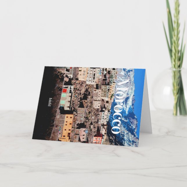 Marocko | Imlil | Marockanska resor | Marocko Gift Kort (Framsida)