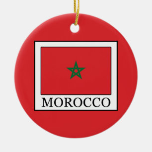 Marocko Julgransprydnad Keramik