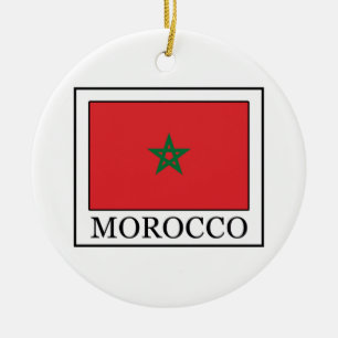 Marocko Julgransprydnad Keramik