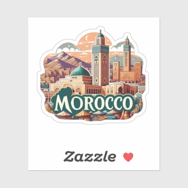 Marocko Klistermärken (Ark)