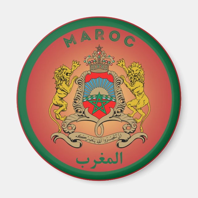 Marocko kulturarvssymbol magnet (Framsidan)