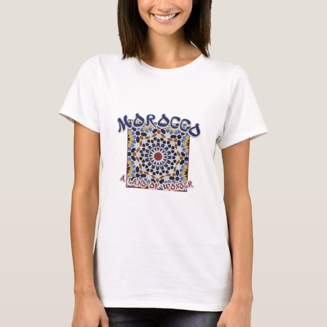 Marocko land av under t-shirt (Framsida)