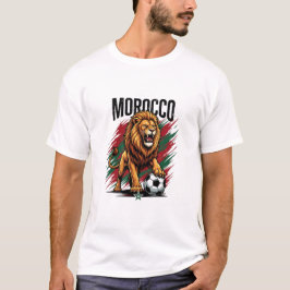Marocko Lejon Fotbollsfantast 2026 T Shirt