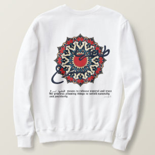 Marocko Mandala Art Mugg med arabisk kalligrafi Lång Ärmad Tröja
