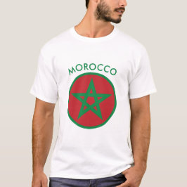 Marocko - Marockansk Flagga T-Shirt. Tröja