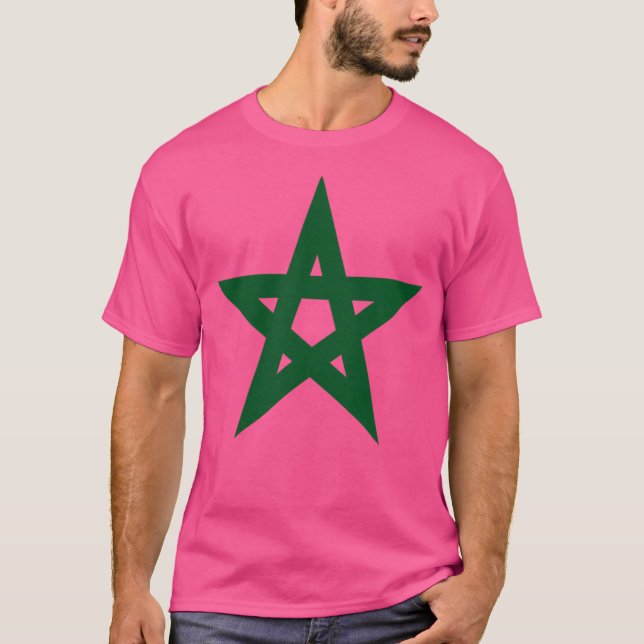 Marocko marockanska Flagga T Shirt (Framsida)