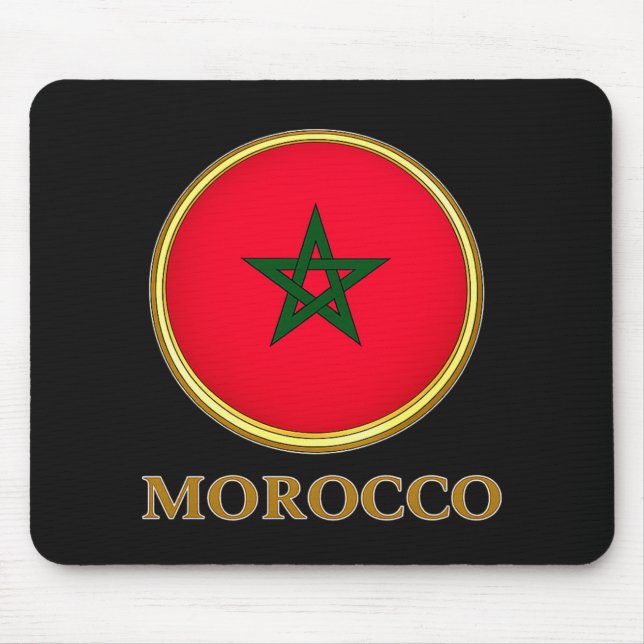 Marocko - Marockos flagga Musmatta (Framsidan)