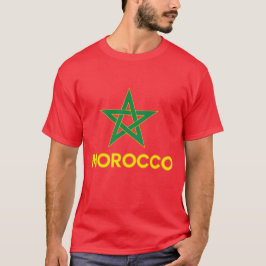 Marocko - Marockos flagga Tee