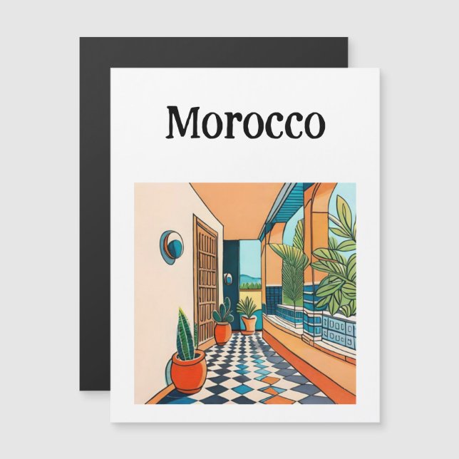 Marocko Marrakech (Fram/baksida)