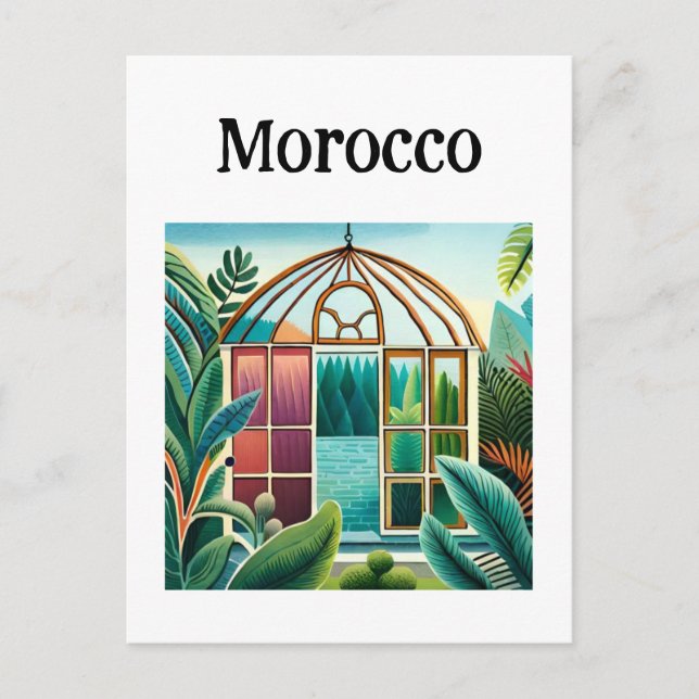 Marocko Marrakech Vykort (Framsida)