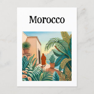 Marocko Marrakech Vykort