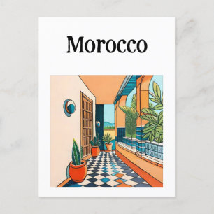 Marocko Marrakech Vykort