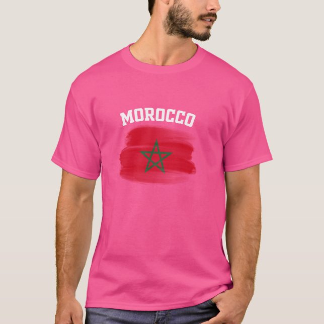 Marocko Marrakesh Vacation Souvenirs Moroccan Gift T Shirt (Framsida)