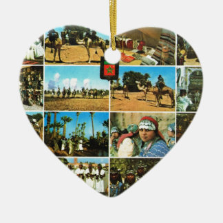 Marocko norrafrika, Marrakesh multiview Julgransprydnad Keramik