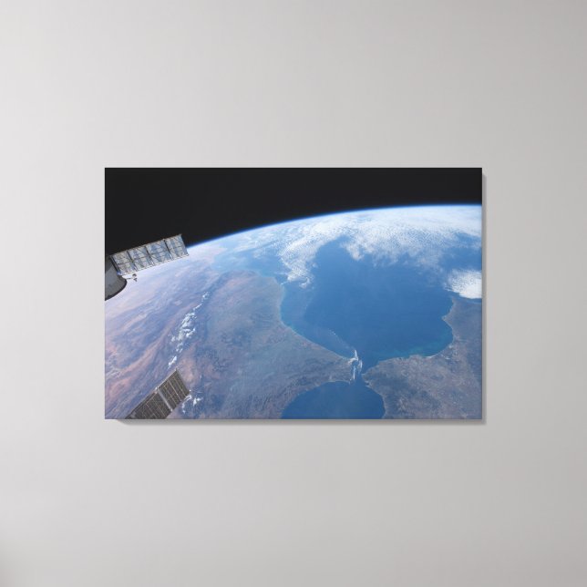 Marocko och Spanien. Canvastryck (Framsida)