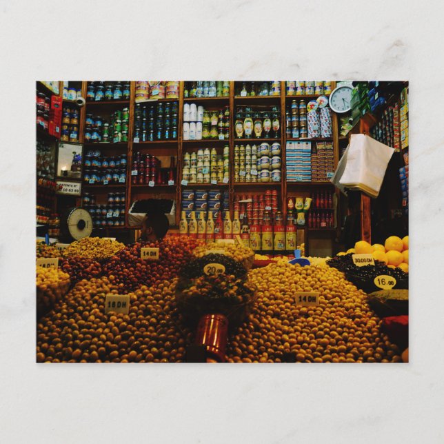 Marocko: Olive älskare Vykort (Framsida)