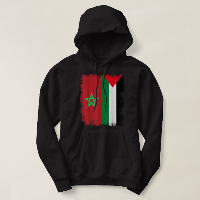 Marocko Palestina Hoodie (Design framsida)