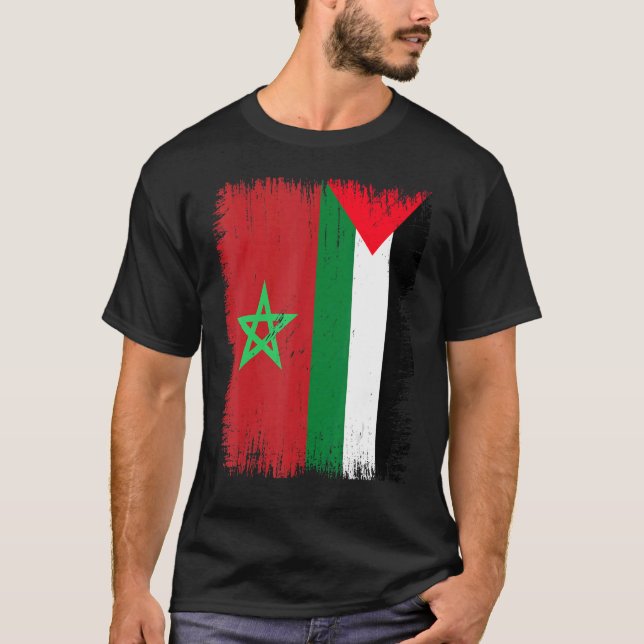 Marocko Palestina T Shirt (Framsida)