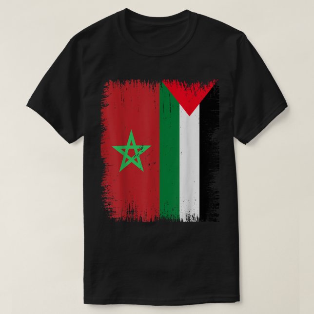 Marocko Palestina T Shirt (Design framsida)