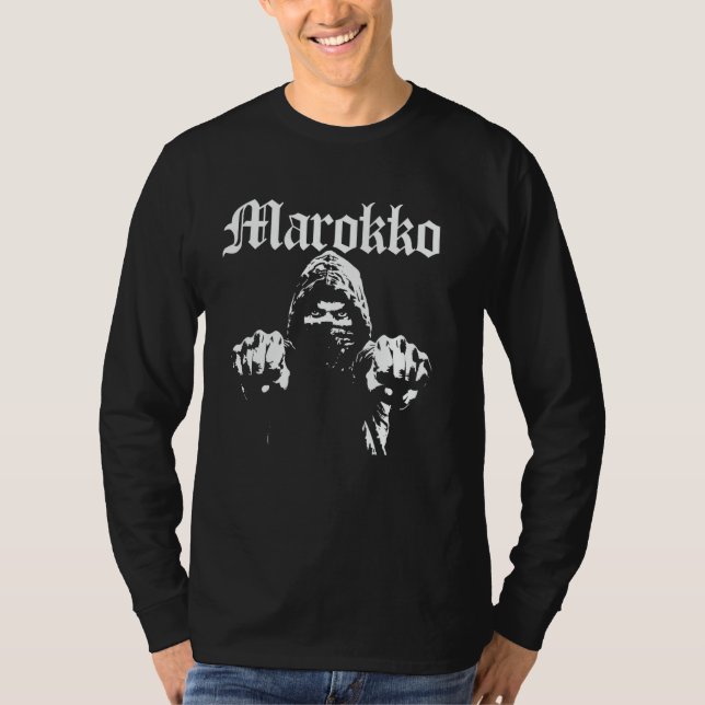 Marocko presentflagga Marocko Marockansk Berber Na T Shirt (Framsida)