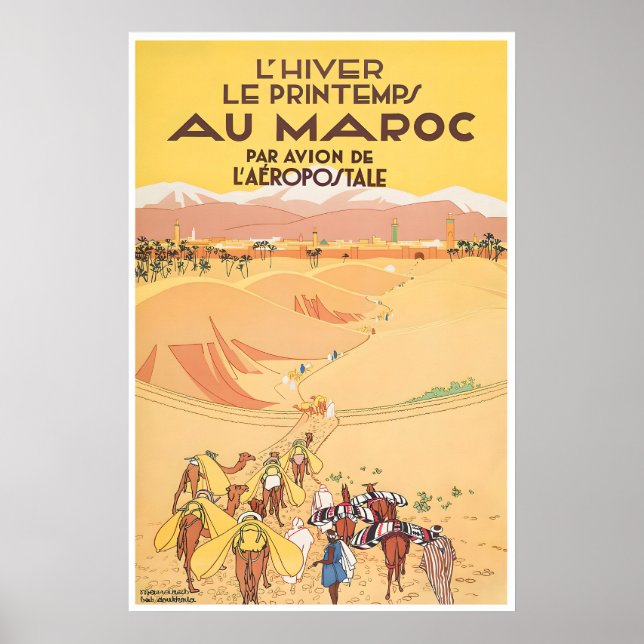 Marocko Resemålningstryck Marockansk Konst (XR4822 Poster (Framsidan)