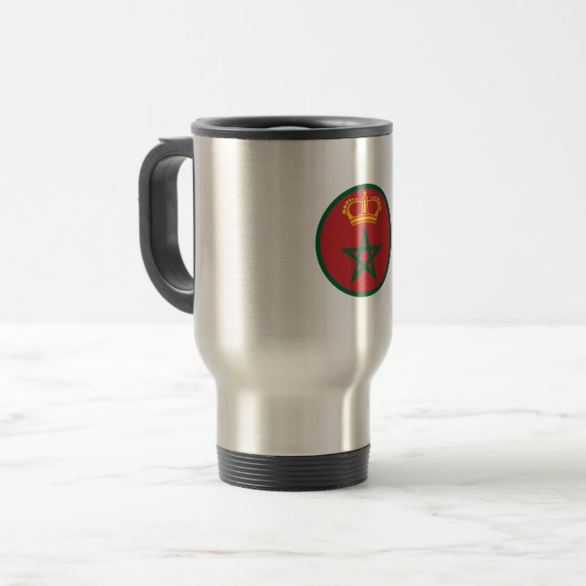 Marocko roundel land flagga armé armé resemugg (Framsida vänster)