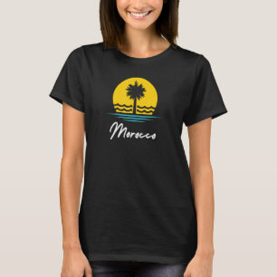 Marocko Souvenir Summer Travel Helgdag Beach Vacat T Shirt