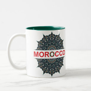 Marocko Souvenir Två-Tonad Mugg