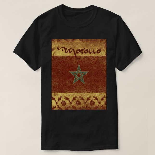 Marocko T-Shirt Souvenir (Design framsida)