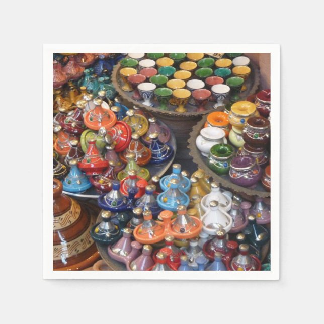 Marocko Tagine Cocktail Napkins Pappersservett (Framsidan)