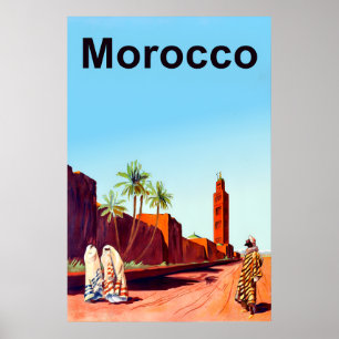 Marocko Travel Poster