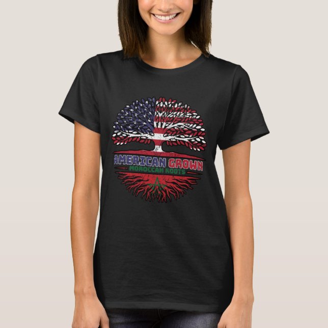 Marocko USA USA USA USA USA Förenta Stater T Shirt (Framsida)