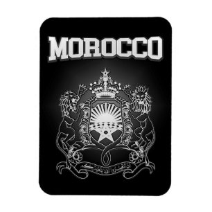 Marocko vapensköld magnet