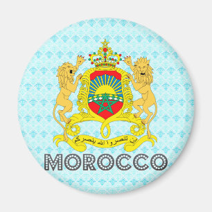 Marocko vapensköld magnet