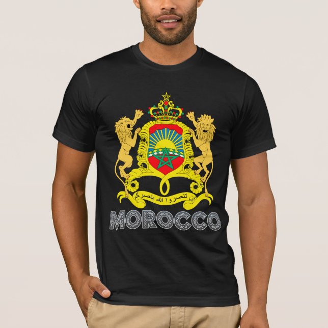 Marocko vapensköld t-shirt (Framsida)