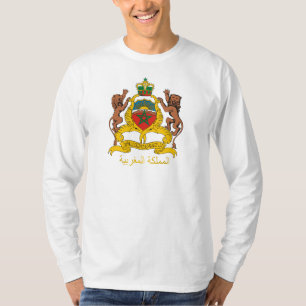 Marocko vapensköldskjortor t-shirt