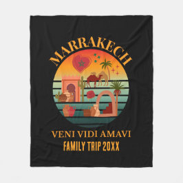 Marocko Veni Vidi Amavi Group Vacation MARAKKESH Fleecefilt