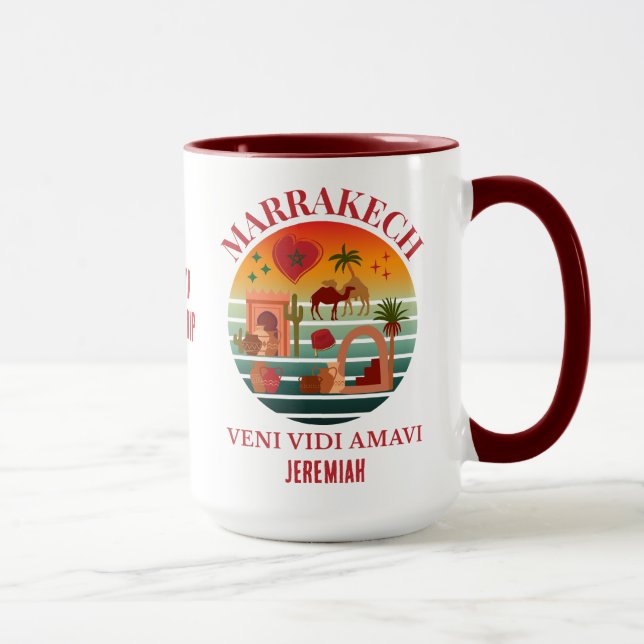 Marocko Veni Vidi Amavi Group Vacation MARAKKESH Mugg (Höger)