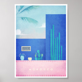 Marocko Vintage resor Poster