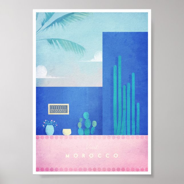 Marocko Vintage resor Poster (Framsidan)