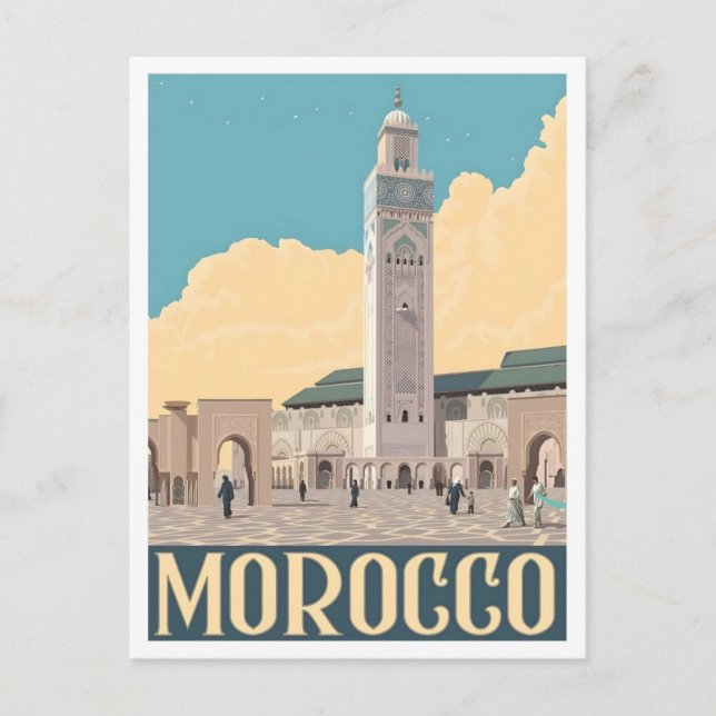Marocko Vintage Resor  Vykort (Framsida)